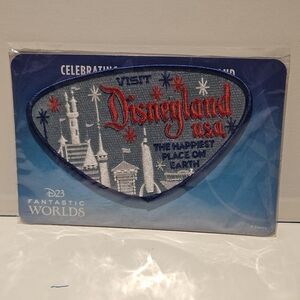 D23 DISNEYLAND 65th Year Anniversary Patch The Happiest Place On Earth SEALED